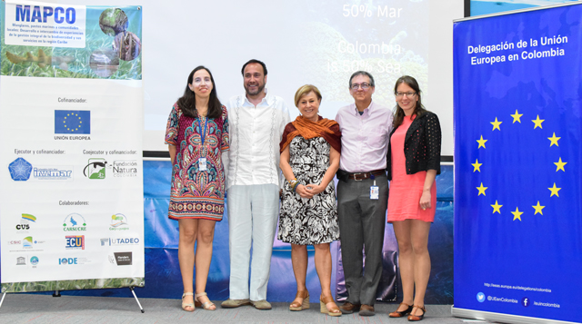 En la fotografía los socios del proyecto Paula Sierra, Roberto Gomez, Elsa Matilde Escobar, Francisco A. Arias, Viktoria Csonka