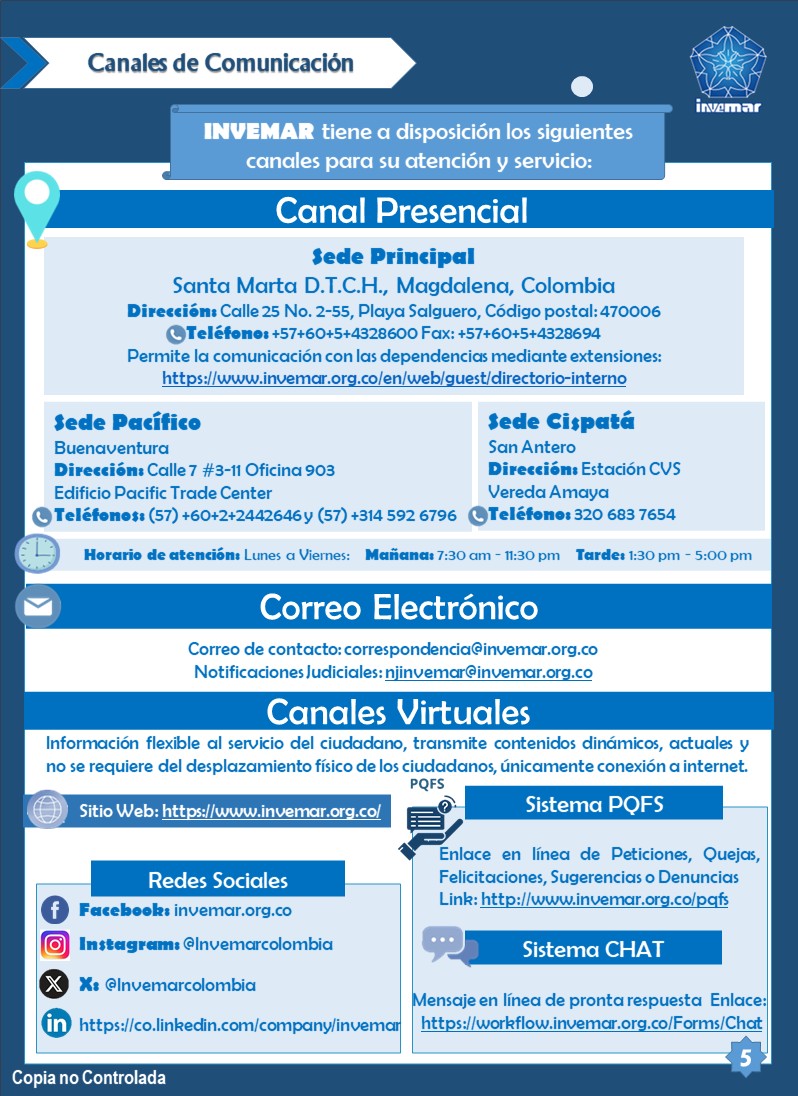 Canales de atención 