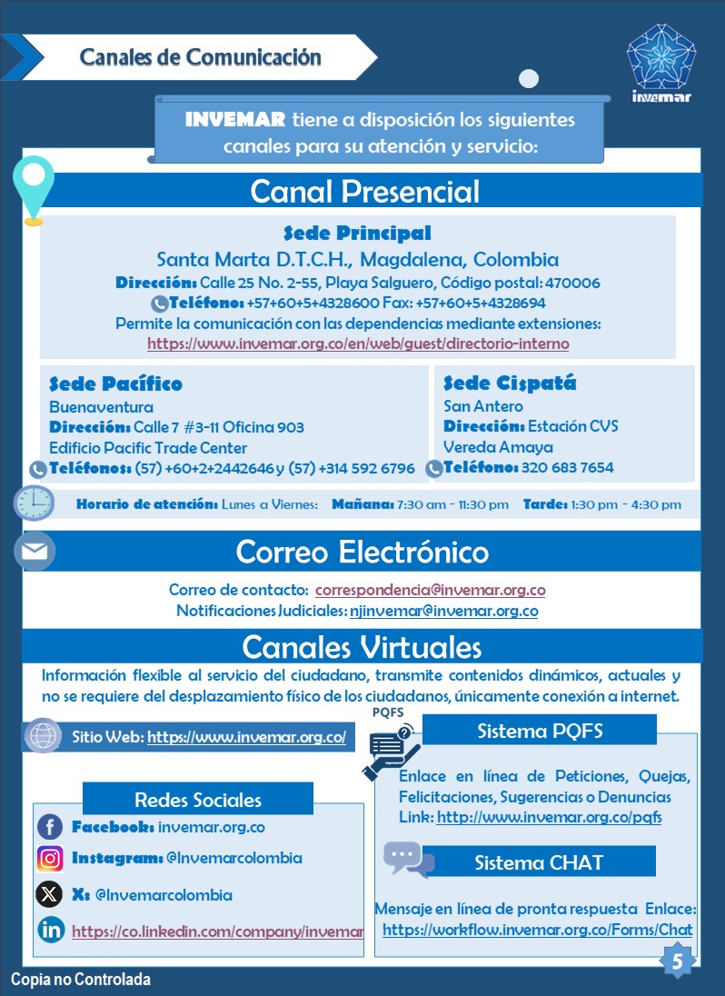 Canales de atención 