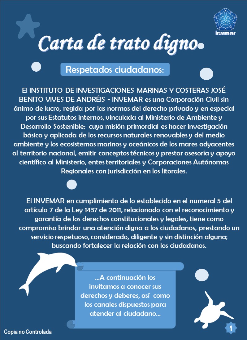 Imagen de carta de trato digno 