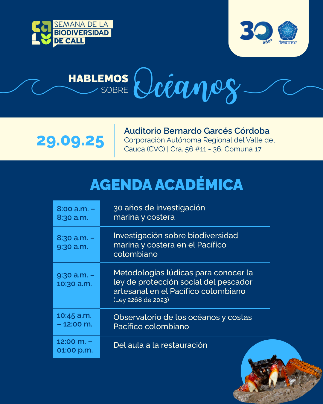 Agenda del evento